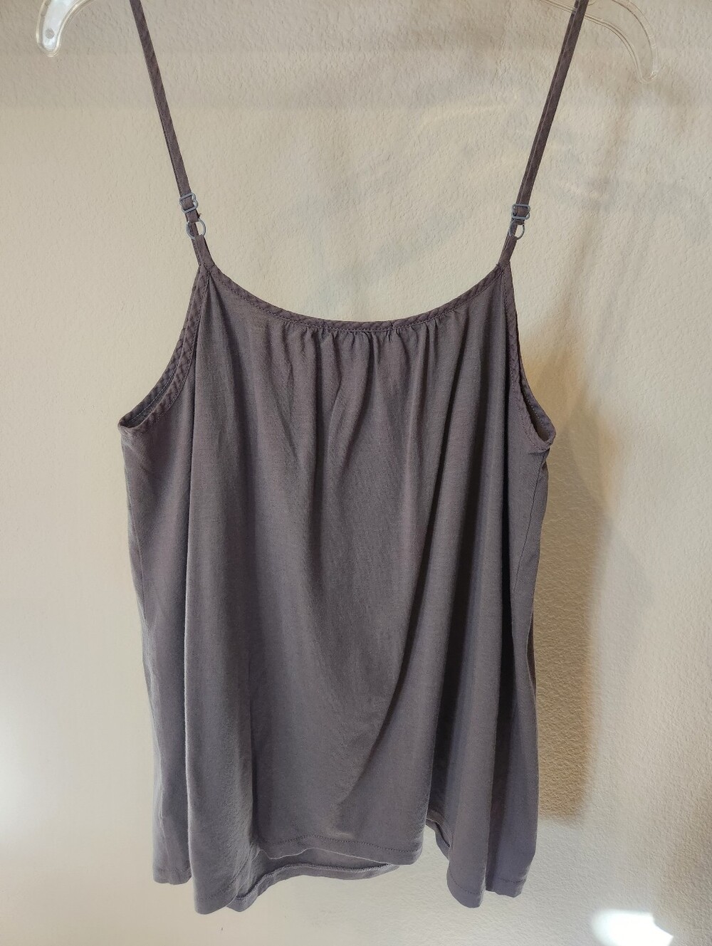 GAP Grey Smocked Yoke Spaghetti Strap Camisole - Picture 2 of 8